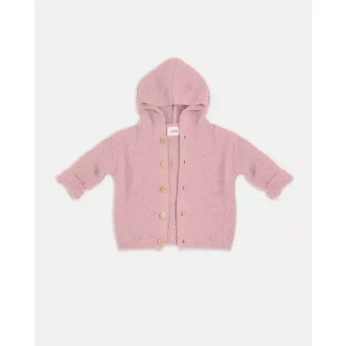 Brands We Love Hooded Cardigan Fuzzy - Ash Rose by Janie and Jack