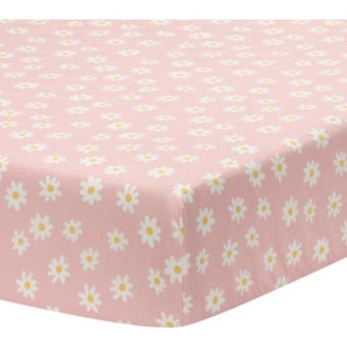 Daisy Dreams Breathable 100% Cotton Baby Fitted Crib/Toddler Sheet