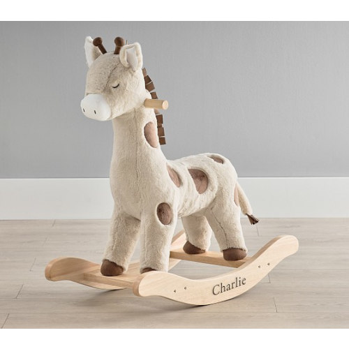 Pottery Barn Kids Giraffe Plush Nursery Rocker