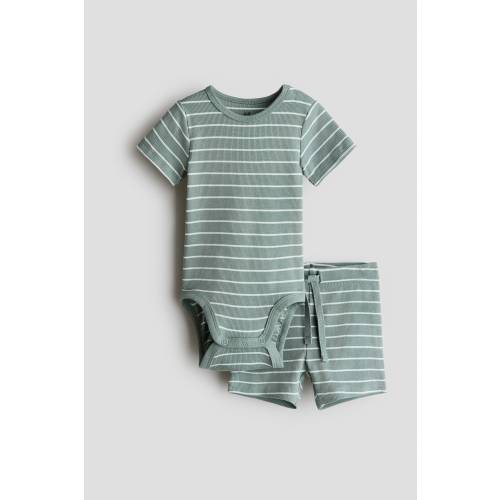 2-PIECE RIBBED COTTON SET