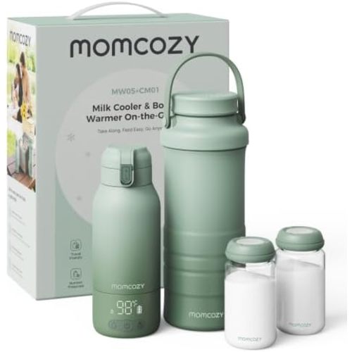 Momcozy Portable Bottle Warmer & Breastmilk Cooler Set On-the-Go Essentials