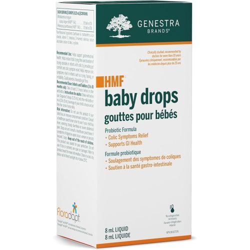 Genestra Brands HMF Baby Drops | Probiotic Formula for Colic Symptom Relief* | 8 ml Liquid