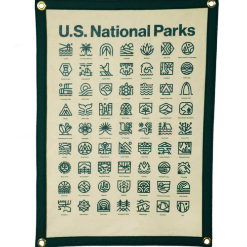 National Parks Camp Flag | Steve Wolf x Oxford Pennant