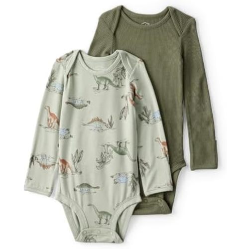 Carter's baby-boys Purelysoft 2-pack Long Sleeve Bodysuit