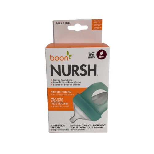 Boon Nursh Bottle, 4oz, Slow, Blue