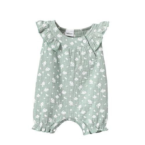 Newborn Baby Girl Clothes Romper Summer Outfits Infant Floral Short Sleeve Romper Jumpsuit Bodysuit