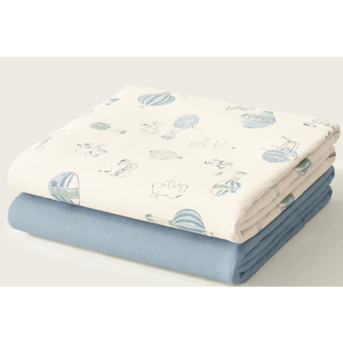 Nestig Balloon Race Organic Crib Sheet Set