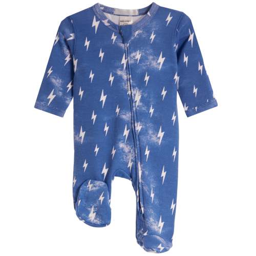 Denim Bolt Footie