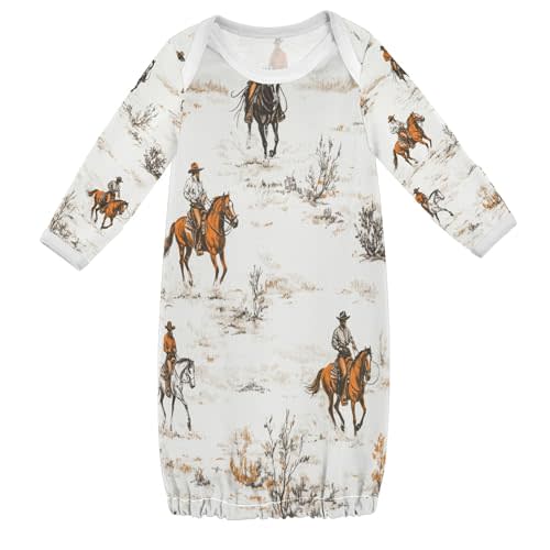 Vozoza Baby Boy Girl Sleepsuit Cotton Sleeper Gown Nightgowns Clothes