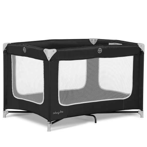 Dream On Me Zodiak Portable Playard with Carry Bag & Shoulder Strap, Black