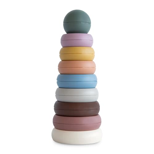 mushie Stacking Rings Toy | Made in Denmark (Rustic)