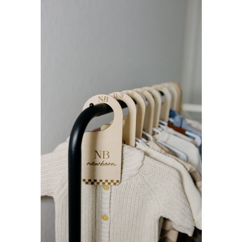 nursery closet hangers for baby clothes minimalist coset dividers for nursery organizer baby nursery decor checkered hangers for baby room