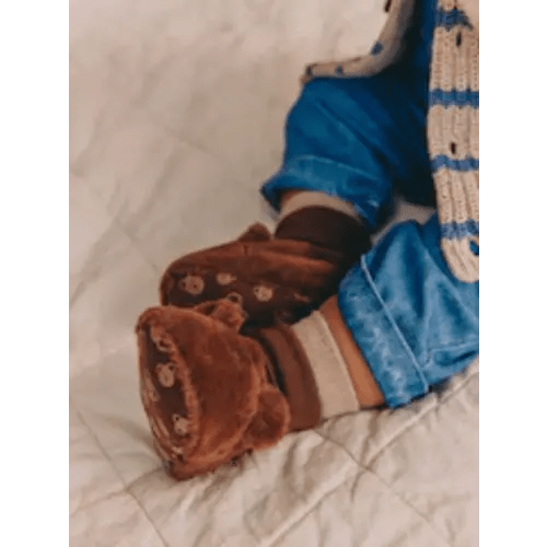 Buy Chocolate Brown Bear Baby Sock Top (0-2mths) from Next USA