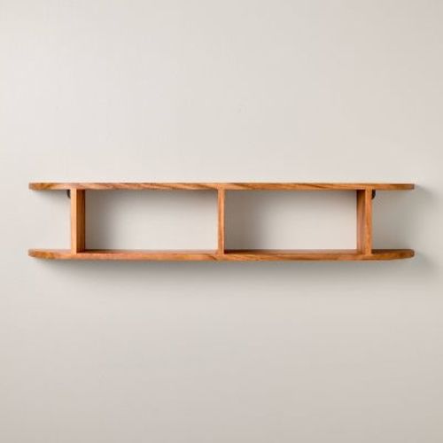 Rounded Edge Two Tier Wood Shelf - Hearth & Hand™ with Magnolia