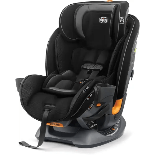 Chicco Fit4 4-in-1 Convertible Car Seat, Rear-Facing Seat for Infants 4-40 lbs., Forward-Facing Car Seat 25-65 lbs., Booster 40-100 lbs. | Element/Black