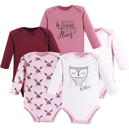 Yoga Sprout Cotton Bodysuit, 5 Pack