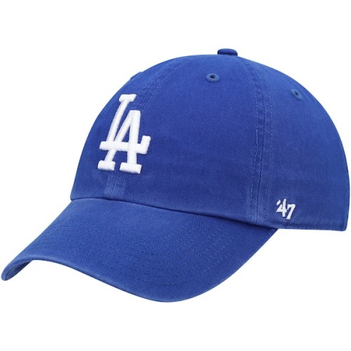 Los Angeles Dodgers '47 Youth Team Logo Clean Up Adjustable Hat - Royal