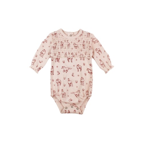 Organic Smocked Bodysuit
