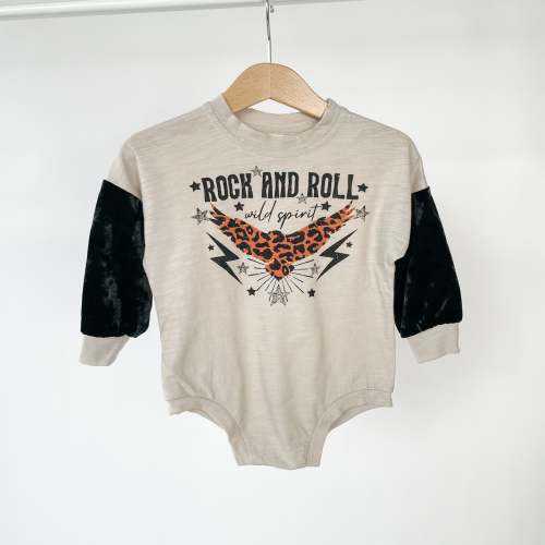 Rock and Roll Graphic Romper