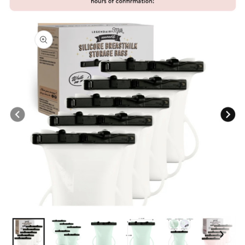 Reusable Silicone Breastmilk Storage Bags | Legendairy Milk