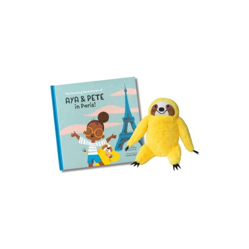 'The Adventures of Aya & Pete in Paris!' Book & Plush Pete Set