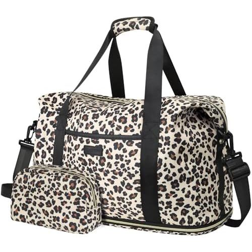 Capolo Expandable Travel Duffle Bag Weekender Overnight Bags for Women Men