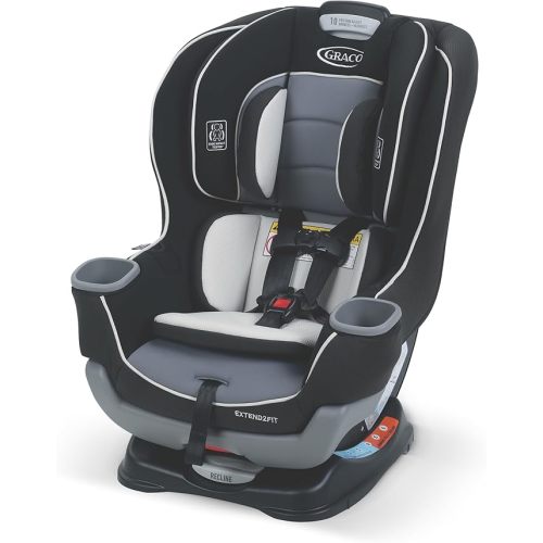 Graco Extend2Fit Convertible Car Seat, 2-in-1 Forward & Rear-Facing Baby Car Seat, 1.8-30 kg (4-65 lb), Titus