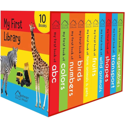 My First Library: Boxset of 10 Board Books for Kids