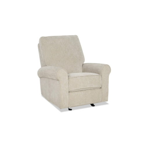 Harbor Beige Auto Gliding Power Recliner with USB & USB-C Ports