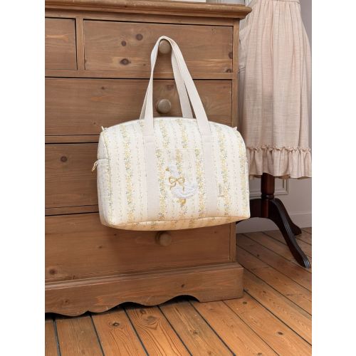 Sac à langer Tendres rayures jaune