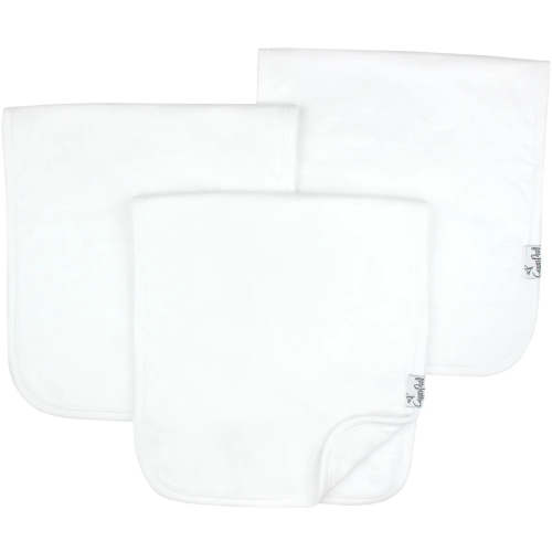 Copper Pearl Burp Cloth Set (3-pack) - White