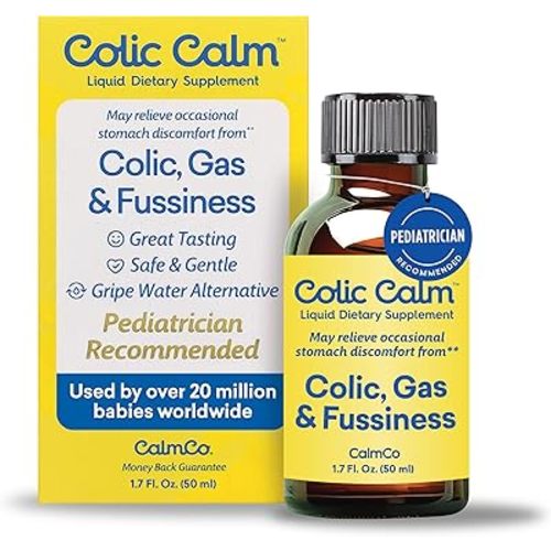 Colic Calm Gripe Water for Babies - Infant Gas Drops for Newborns, Colic and Upset Stomach Relief, Safe & Gentle, Gluten Free, Baby Essentials for Digestive Health, 1.7 fl oz