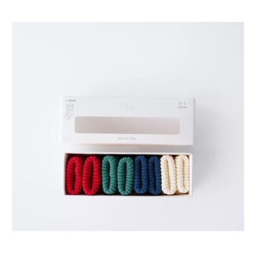 FOUR-PACK OF SOCKS IN VARIOUS COLORS - Blue | ZARA United States