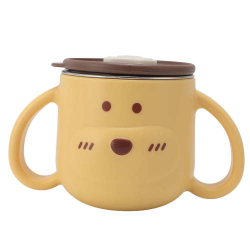 M Buder Insulated Stainless Steel Toddler Sippy Cup with Straw, 316L Double Wall Baby Training Cup with Handles, 8.5 oz / 250 ml, Yellow