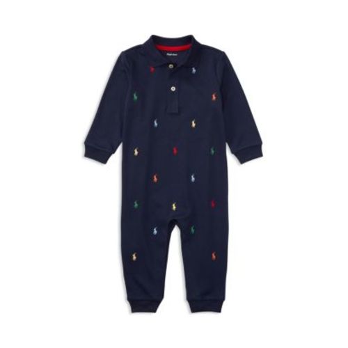 Boys' Embroidered Coverall | 0-3 Months