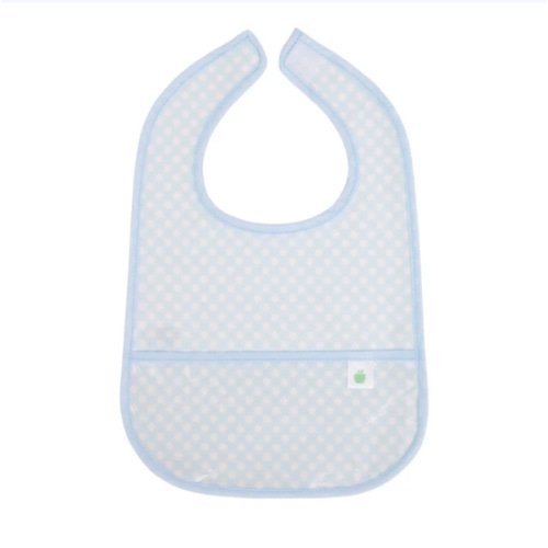 The Wipe It Bib, Blue Gingham - Apple of My Isla Bibs | Maisonette