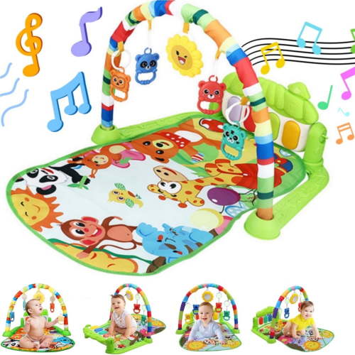 Baby Gym Play Mat,Tummy Time Mat Baby Gift for Toddler Infants Age 0-24 Months Size 29"22"16"
