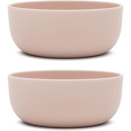 Lalo Silicone Bowls for Toddlers and Kids, Non-Toxic, Dishwasher Safe, 2pk