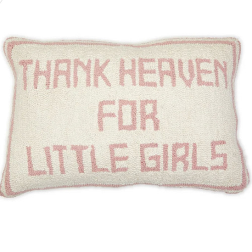 Two's Company - Thank Heaven for Little Girls Punch Embroidery Decorat - Default Title - Sweet E's Children's Boutique