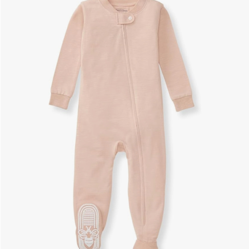 Burt's Bees Baby Unisex Baby Honeysoft Sleeper Pajamas, Zip Front Non-slip Footed Footie Pjs, Organic Cotton & Lyocell