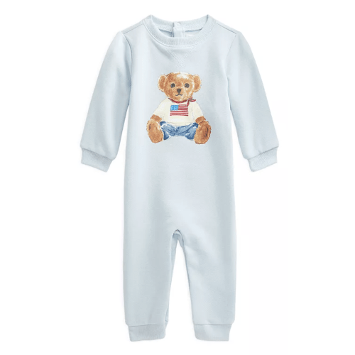 Ralph Lauren Unisex Polo Bear Fleece Coverall I Size 9 months