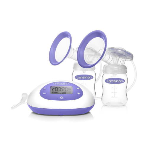 Lansinoh SignaturePro Double Electric Breast Pump, Portable, Includes 25mm Breast Pump Flanges & 2 Lansinoh Baby Bottles, Comfortable pumping for mom, 1 Breast Pump - Walmart.ca