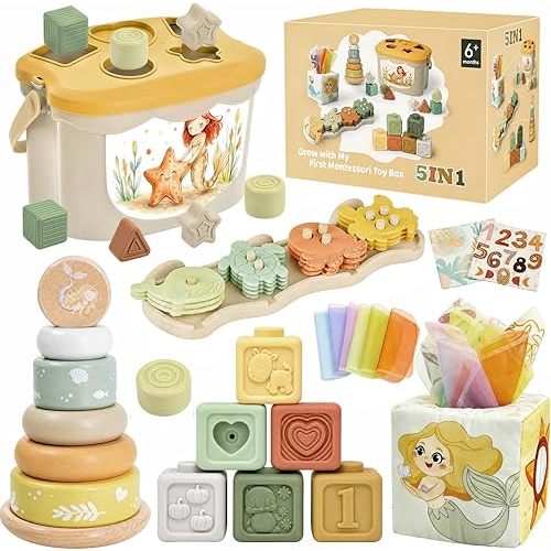 Baby Toys for 6-12 Months, Montessori Toys for Babies 6 Months+