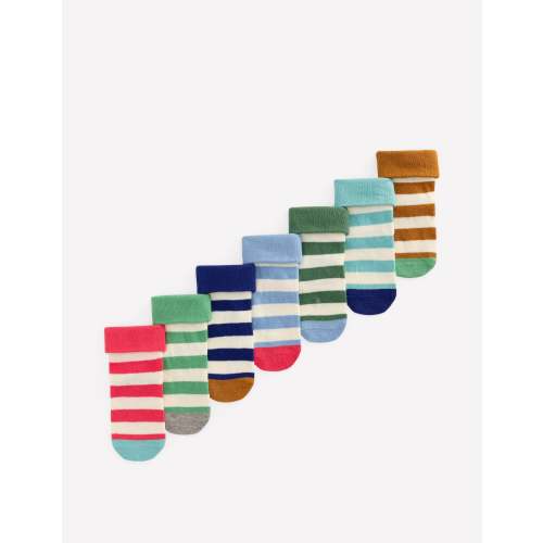 7 - pack Baby Socks - Stripes | Boden USA