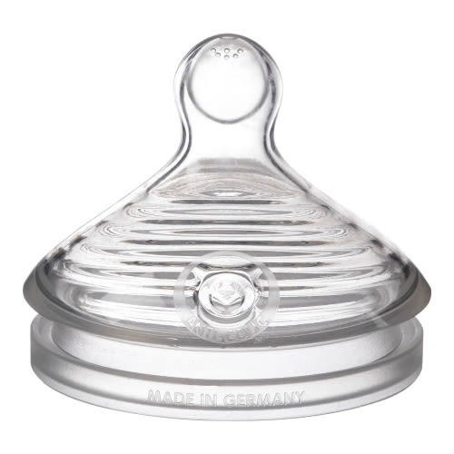 NUK Simply Natural Medium Flow Bottle Nipples, 2-Pack
