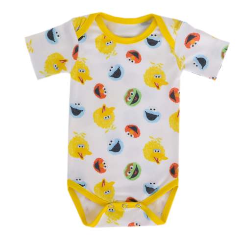 Short Sleeve Bodysuit - Sesame Scribbles