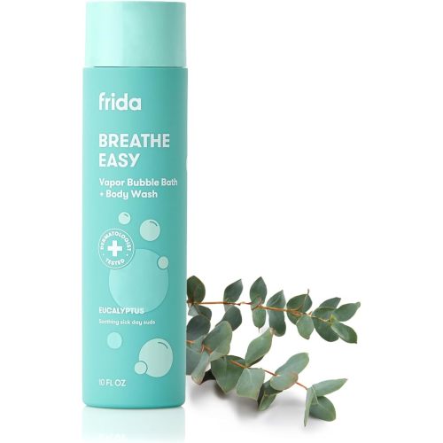 Frida Baby Eucalyptus Vapor Bubble Bath + Body Wash, Safe for Skin, 10oz