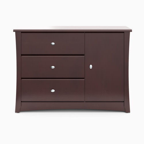Storkcraft Crescent 3 Drawer Combo Dresser - Espresso