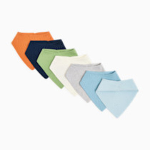 Small Story Organic Cotton Bandana Bib (7 Pack) - Ocean Mix, One Size