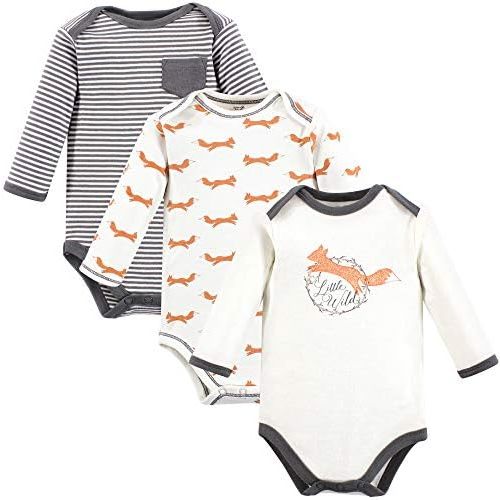 Touched by Nature Unisex Baby Organic Cotton Long-Sleeve Bodysuits